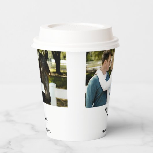 写真結婚付き 紙コップ (左)