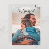 写真結婚延期告知 ポストカード (正面/裏面)