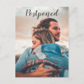 写真結婚延期告知 ポストカード (正面)