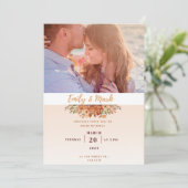 写真結婚式招待状 招待状 (スタンド正面)