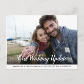 写真結婚書付き延期 ポストカード (正面)