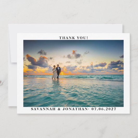 写真結婚書 サンキューカード (正面)