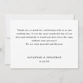 写真結婚書 サンキューカード (裏面)