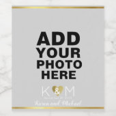 写真結婚用ワイン ワインラベル (シングルラベル)