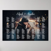 写真結婚編集可能な座席図 ポスター (正面)