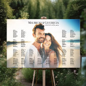 写真結婚編集可能な座席図 ポスター