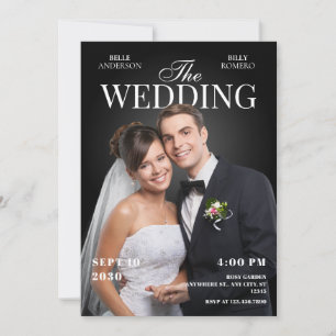 写真結婚雑誌の表紙 招待状