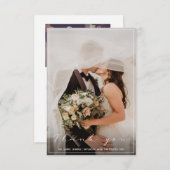 写真結婚、サンキューカード、薄縁どい サンキューカード (正面/裏面)