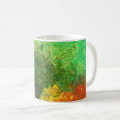 写真絵を描の油背景油塗装 コーヒーマグカップ (正面右)