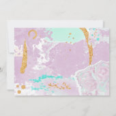 写真絵を描付き誕生日招待状 招待状 (裏面)