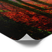 写真絵を描青霧の冬の歩道ポスター ポスター (角)