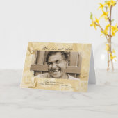 写真編集が可能な宗教記念日 カード (黄色い花)