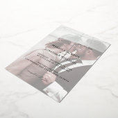 写真縦モダン横4結婚型 箔招待状 (回転した状態)