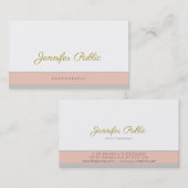 写真美しいサロン美容師ラグジュアリー 名刺 (正面/裏面)