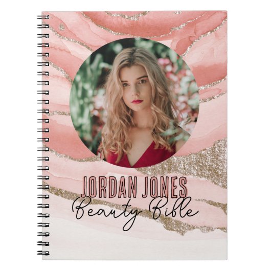 写真美しい聖書とエレガントデザイン ノートブック (正面)