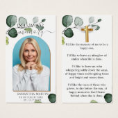 写真美しい記念葬式ブックマーク (正面&裏面)