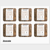 写真背景付キャンドルラベモダンルエレガント スクエアシール (シート)