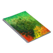 写真色彩の鮮やか中の油背景油ペイント ノートブック (右側)