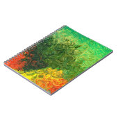 写真色彩の鮮やか中の油背景油ペイント ノートブック (左側)