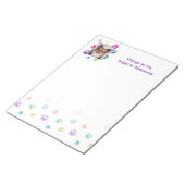 写真色彩の鮮やか挿入付きレインボーポープリント ノートパッド (アングル)