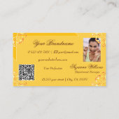 写真華美とQRコード付きミカン 名刺 (裏面)