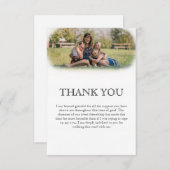 写真葬サンキューカード サンキューカード (正面/裏面)