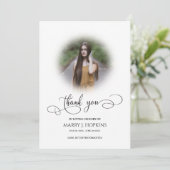 写真葬儀の書字サンキューカード サンキューカード (スタンド正面)