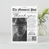 写真葬儀新聞記念サンキューカード サンキューカード (スタンド正面)