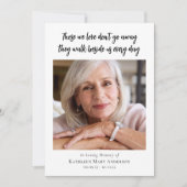 写真葬儀記念お祝い・オブ・ライフ 招待状 (正面)