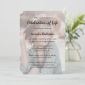 写真葬儀記念お祝い・オブ・ライフ 招待状 (スタンド正面)