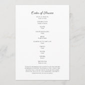 写真葬儀記念シンプル奉仕順プロ プログラム (裏面)