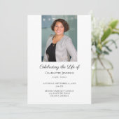 写真葬儀記念シンプル奉仕順プロ プログラム (スタンド正面)