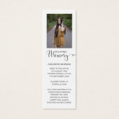 写真葬儀記念ブックマークカード (正面)