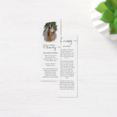 写真葬儀記念ブックマークカード (デスク)