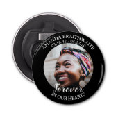 写真葬儀記念ボトルオープナー 栓抜き (正面)