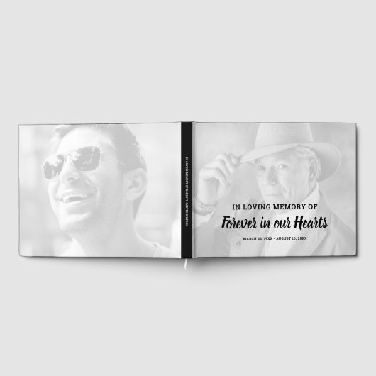 写真葬儀記念碑 ゲストブック (全面)