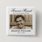 写真葬儀記念碑 缶バッジ (正面)