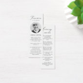 写真葬儀記念祈りの言葉しおりカード (デスク)