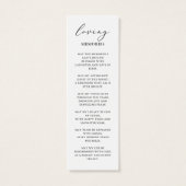 写真葬儀記念祈りの言葉しおりカード (裏面)