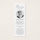 写真葬儀記念祈りの言葉しおりカード (正面)