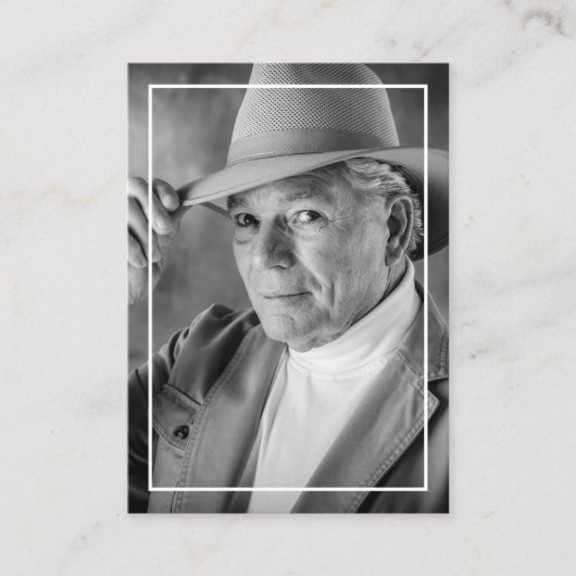 写真葬儀記念祈りの言葉カード コーリングカード (正面)