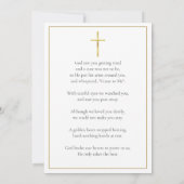 写真葬儀記念祈りの言葉 サンキューカード (裏面)