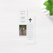 写真葬儀記念詩ブックマークカード (デスク)