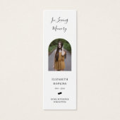 写真葬儀記念詩ブックマークカード (正面)