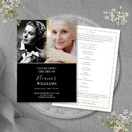 写真葬儀追悼法要2件 プログラム