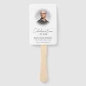 写真葬式お祝い ハンドファン (正面)