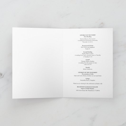 写真葬式の法要 招待状 (内部)