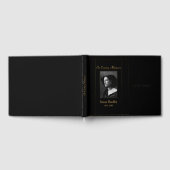 写真葬式ゲストブック(金ゴールド配管付) ゲストブック (全面)