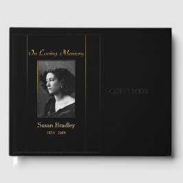 写真葬式ゲストブック(金ゴールド配管付) ゲストブック