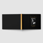 写真葬式ゲストブック(金ゴールド配管2) ゲストブック (全面)